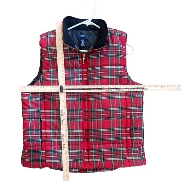 CHAPS  Est. 1978 Tartan Plaid Quilted Puffy Vest Petite XL - Picture 2 of 14